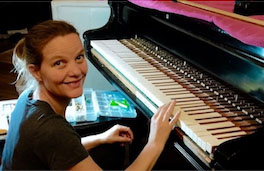 Iris: co-founder of Flynn Pianos in Great Barrington, MA.