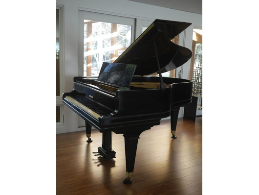 Semi-gloss Ebony Mason & Hamlin AA ex-player grand piano