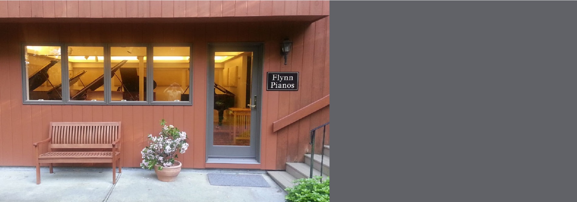 Flynn Pianos Showroom at 11 Hemlock Hill in Great Barrington, MA 01230.