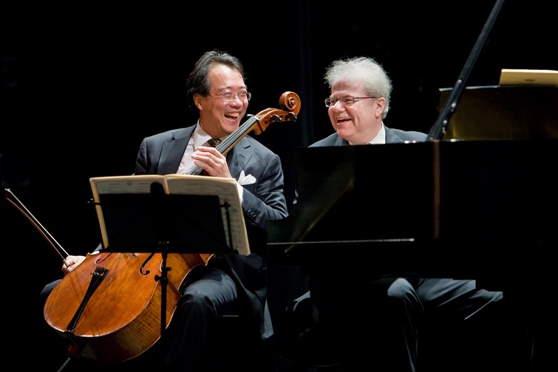 Yo-yo Ma & Emanuel Ax playing our Steinway D at the Mahaiwe Performing Arts Center in Great Barrington, MA.