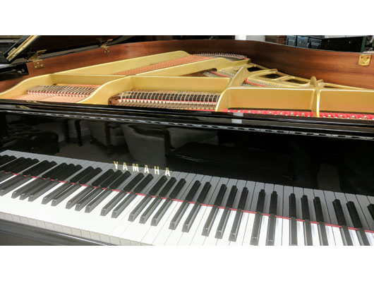Satin Ebony Yamaha grand piano