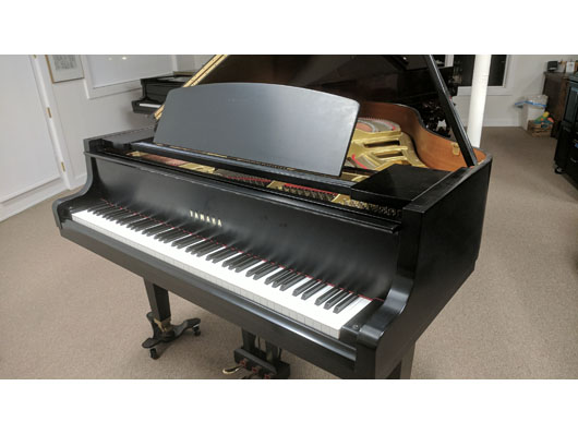 Satin Ebony Yamaha grand piano
